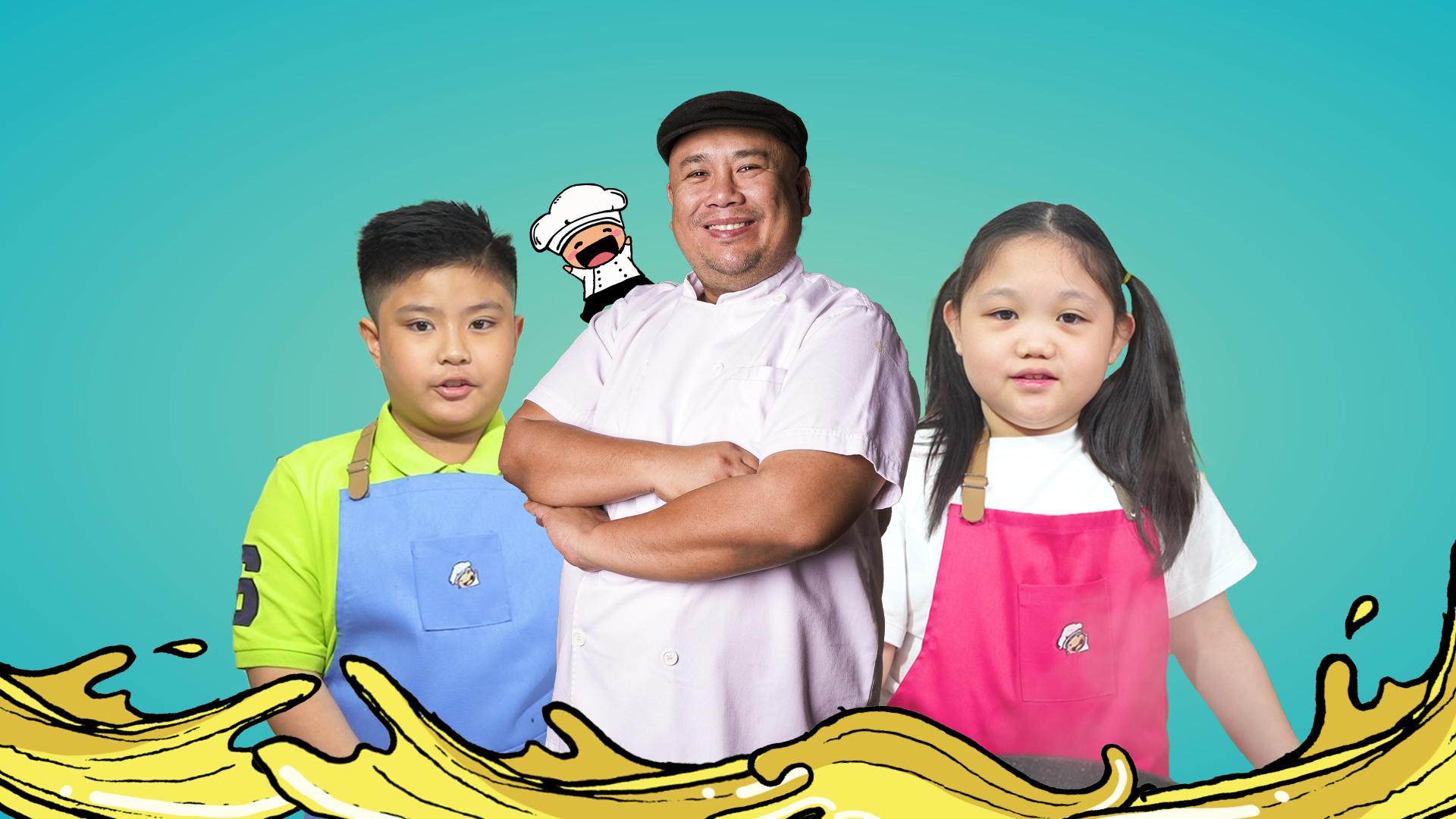 Chef Tatung, Young Chef Chesco, and Young Chef Zia