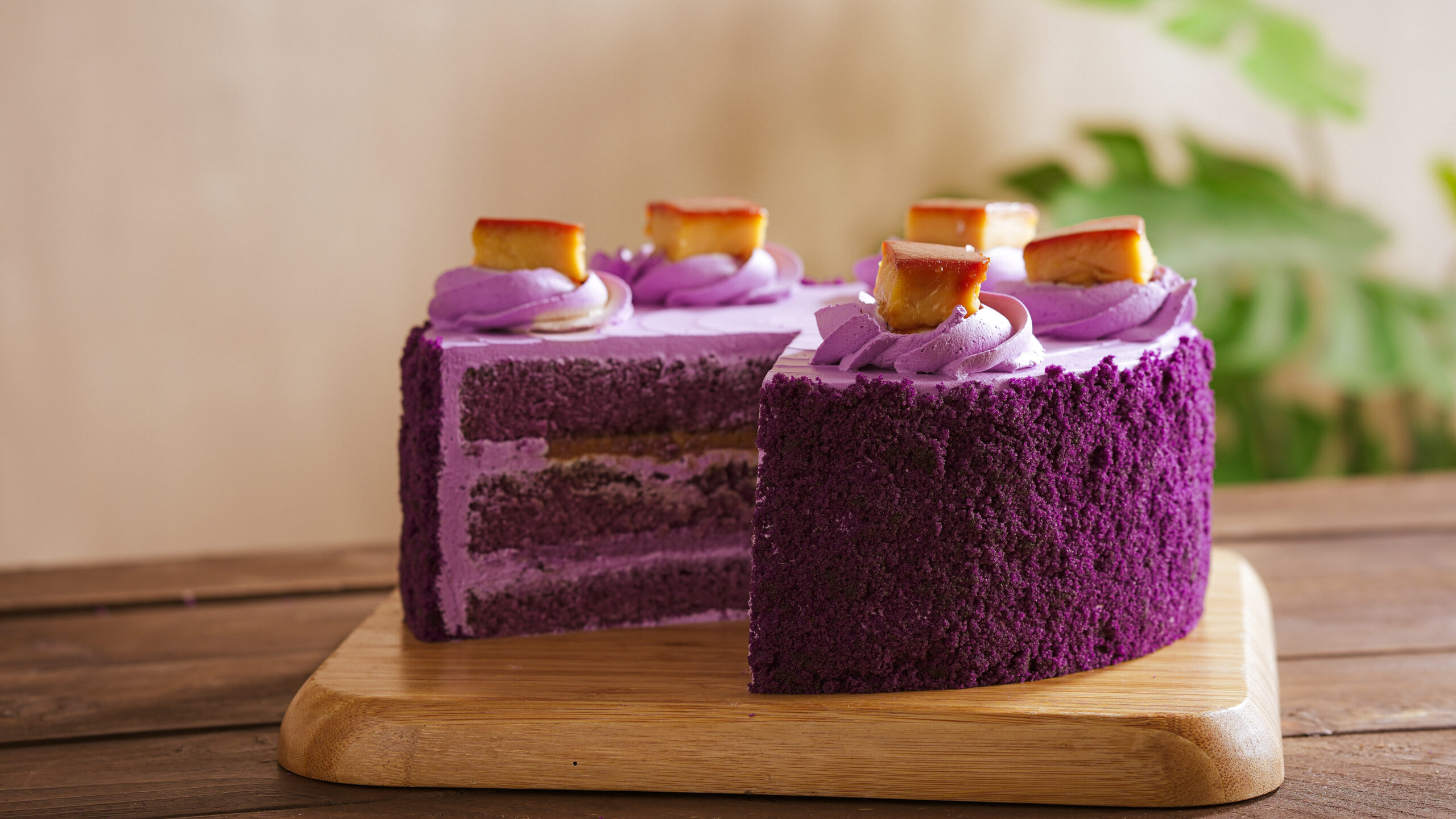 Cassava Cheesecake Purple Yam