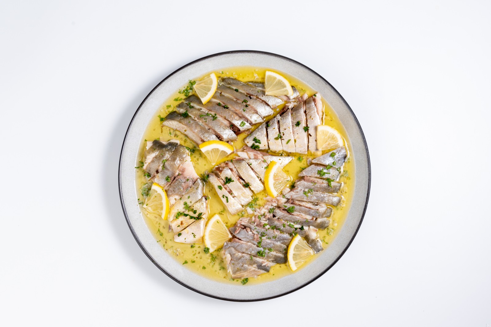 Steamed Fish with Lemon Butter Sauce