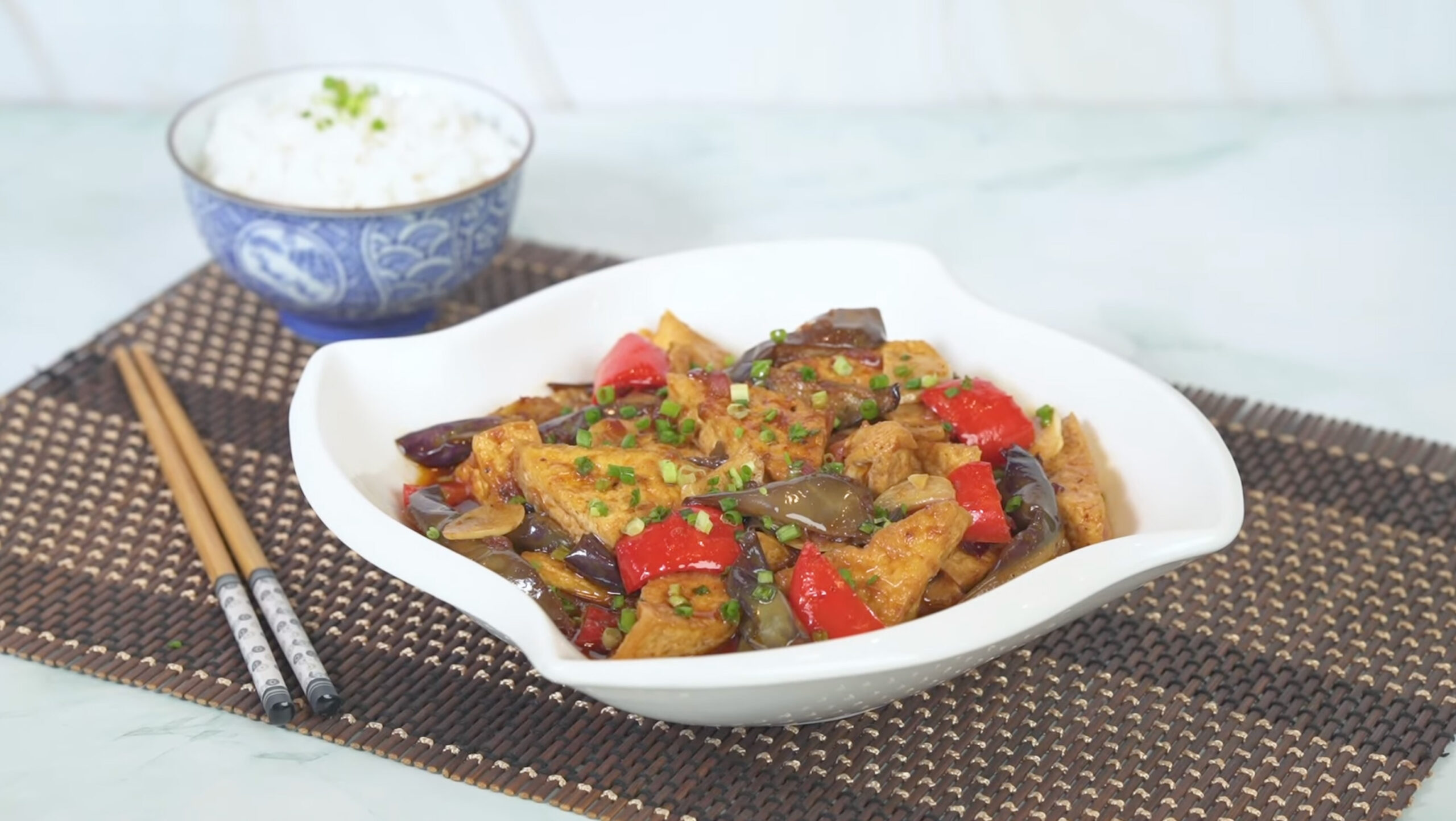 Stir Fried Eggplant and Tofu