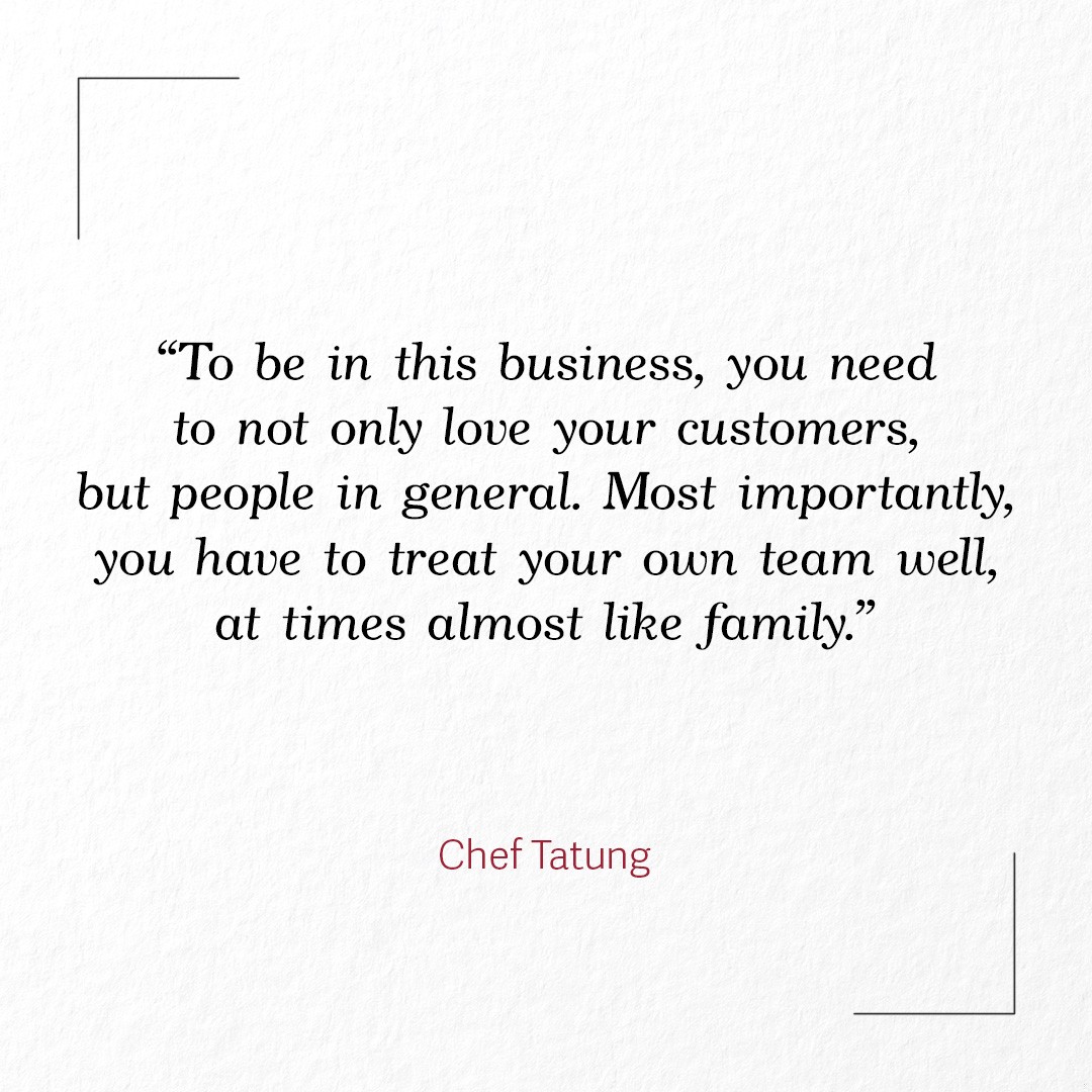 Chef Tatung Quote